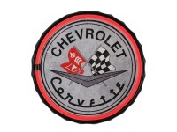 Enseigne Chevrolet Corvette Ronde au néon DEL 